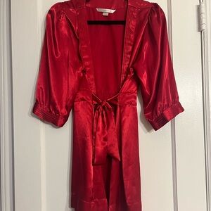 Beautiful Victoria’s Secret Satin Red Robe